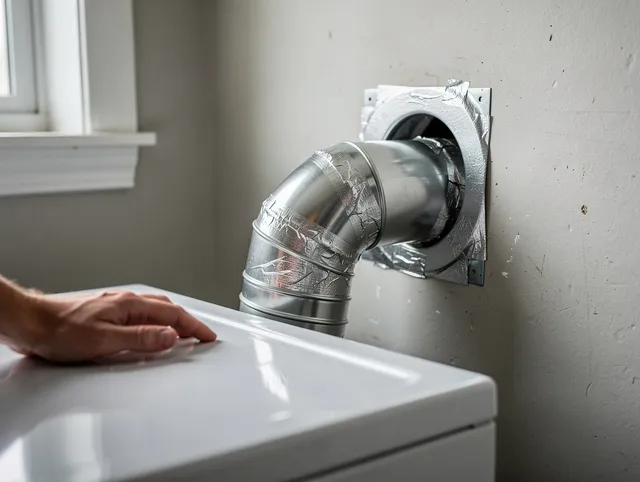 Central Falls Dryer Vent Cleaning expert performing professional dryer vent repair and installation in Central Falls